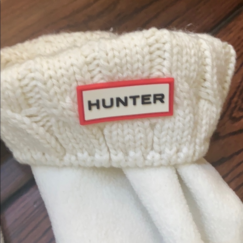 Hunter Boot Socks In Cream Color Size M - image 2